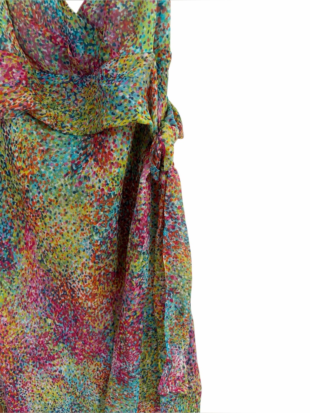Silk BCBGMaxazria Multicolor Halter Dress - Women's - Picture 5 of 9
